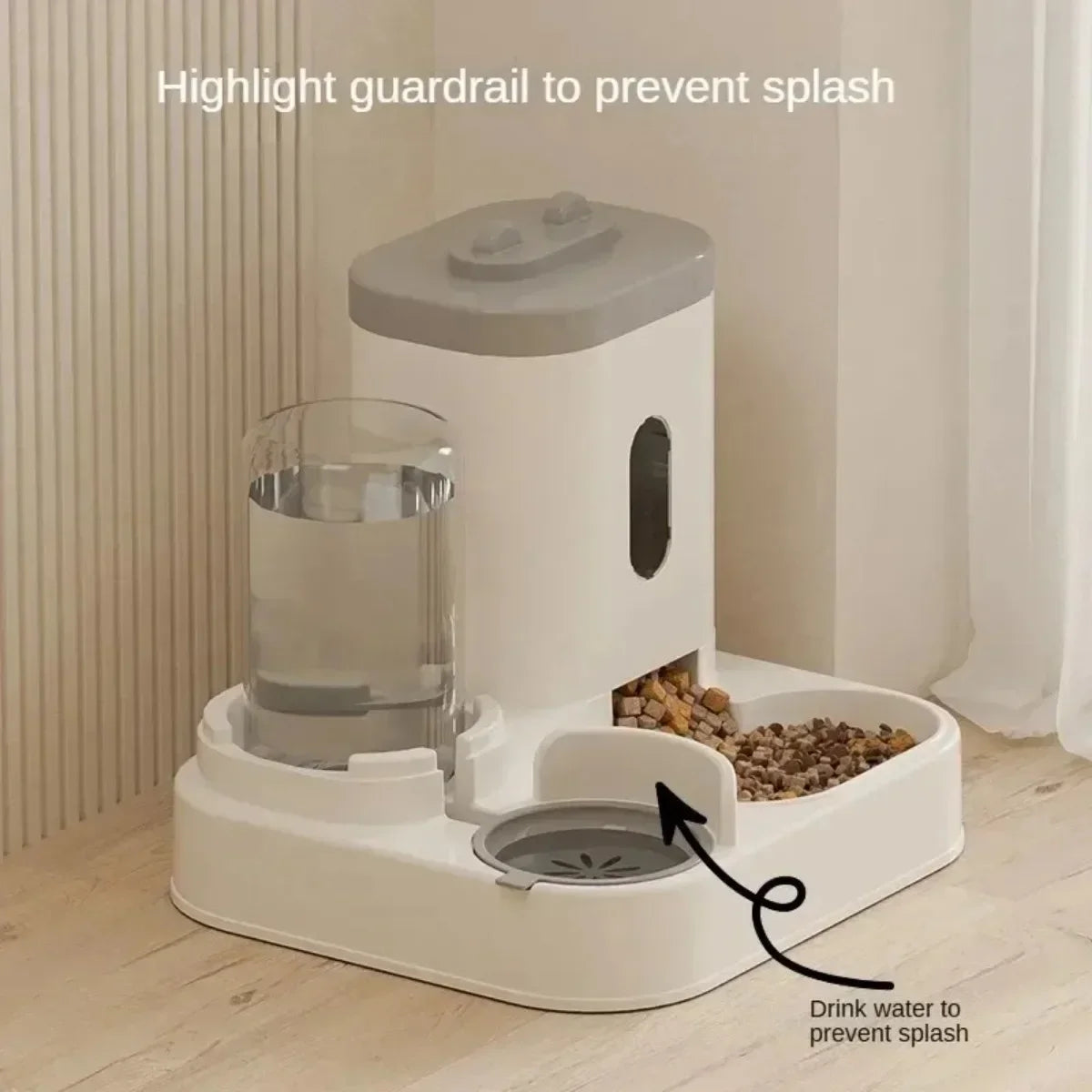 AquaFeast Duo – Distributeur automatique d'eau et fontaine pour animaux de compagnie