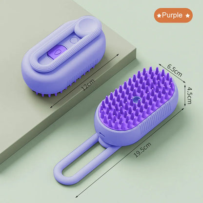 Brosse de toilettage électrique 3 en 1 pour animaux de compagnie, outil d'épilation et de massage pour chiens et chats