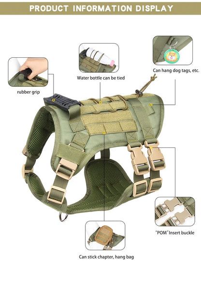 PawGuard Tactical Vest – Outdoor Harness for Active Dogs