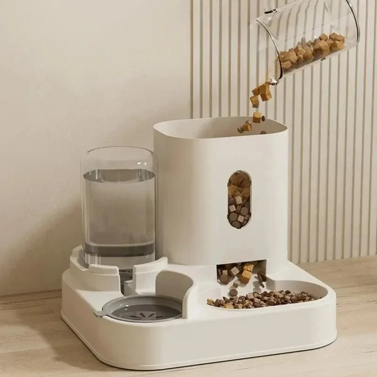 AquaFeast Duo – Distributeur automatique d'eau et fontaine pour animaux de compagnie