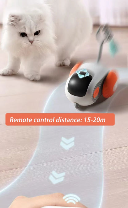 PawChase Electric Pet Racer - Smart Remote Control Toy for Cats & Puppies