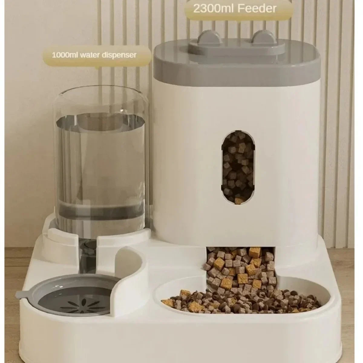 AquaFeast Duo – Distributeur automatique d'eau et fontaine pour animaux de compagnie